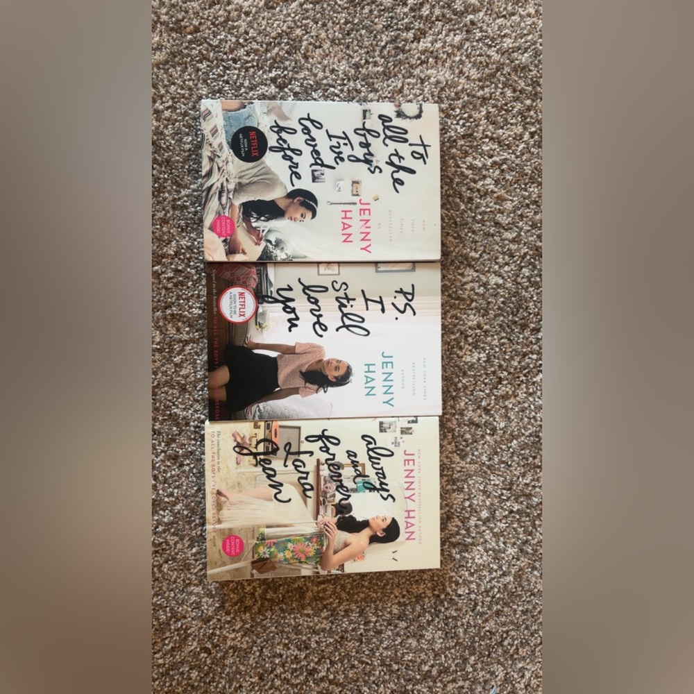 Jenny Han Paperback Book Set - White, Pink, Black Covers